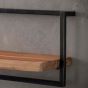 Woody metaal wandplank 65 cm