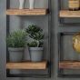 Woody metaal wandplank bundel set van vier 100 cm