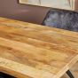 Rechthoekige eettafel Denver - 240 cm - naturel - U-poot