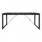 Rechthoekige eettafel Boaz - 180 cm - zwart