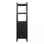 Boekenkast Boaz Black 1 deur - 55 cm - zwart
