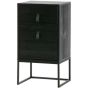 Zola nachtkastje met lade en deur zwart