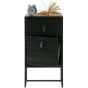 Zola nachtkastje met lade en deur zwart