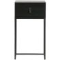 Zola nachtkastje met lade zwart